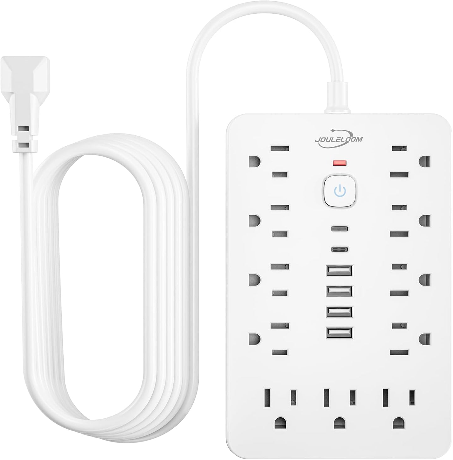 JouleLoom: 17-in-1 Power Strip, 11 AC Outlets, 6 USB Ports, Surge Protection