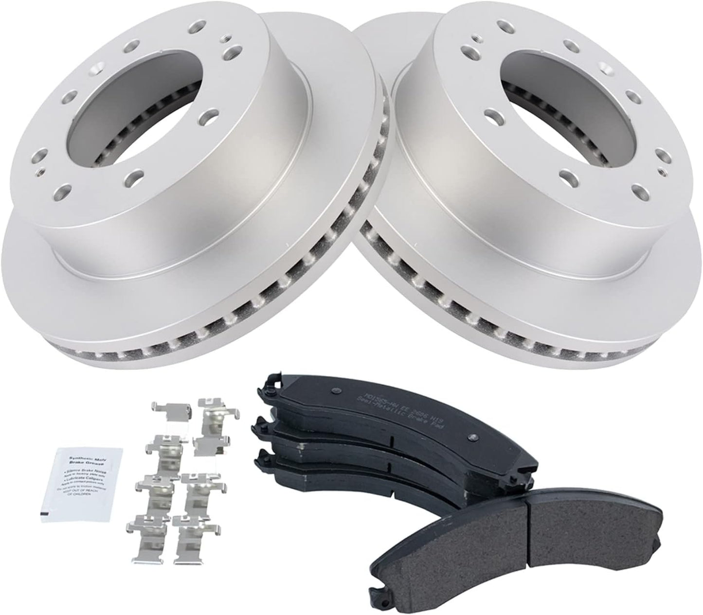 TRQ Front Brake Pad & Rotor Kit for 2016-2019 Chevrolet Suburban