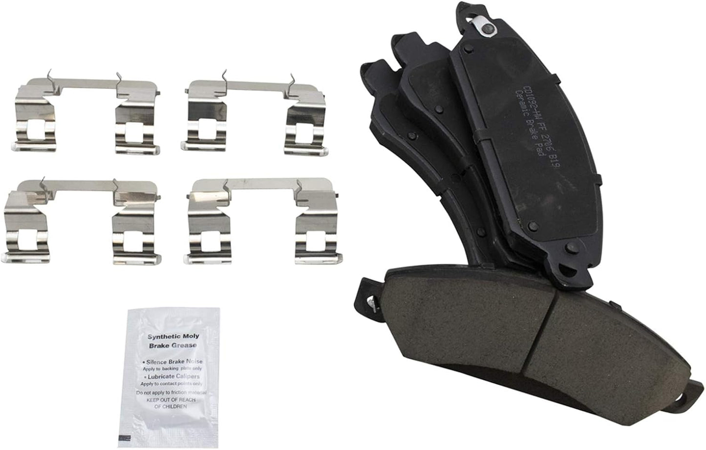 TRQ Front Posi Ceramic Brake Pad Kit for Avalanche and More