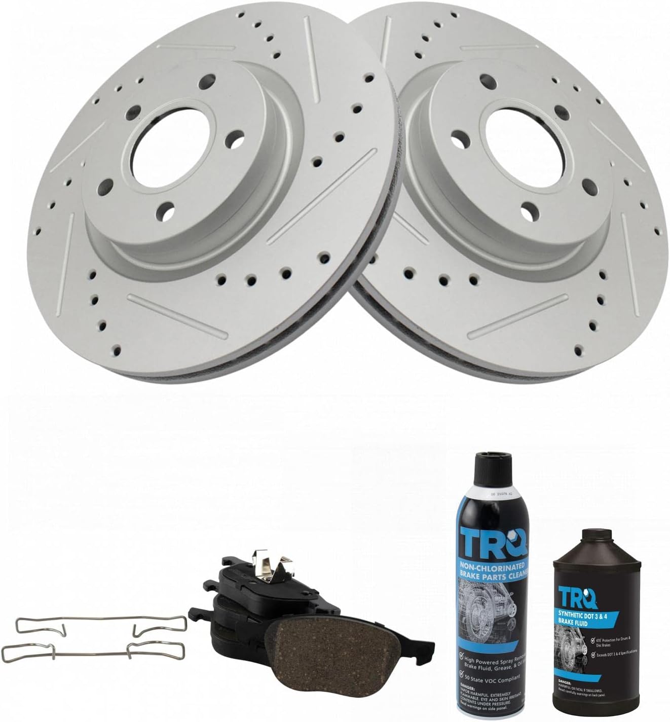 TRQ Front Ceramic Brake Pad & Performance Rotor Kit Review