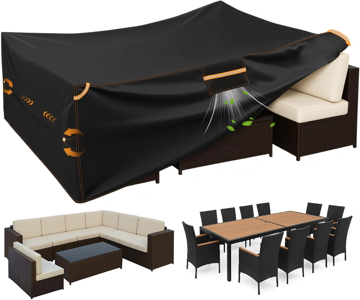 ESSORT Extra Large Weatherproof Outdoor Dining Set Cover Review