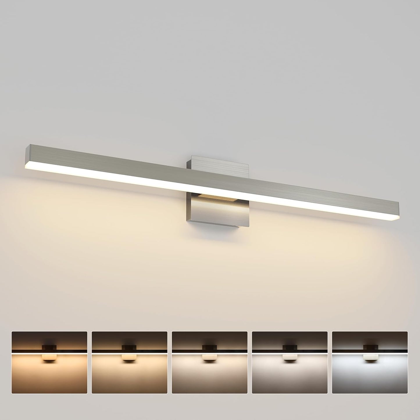 Brushed Nickel Vanity Light for Modern Bathroom Lighting Needs