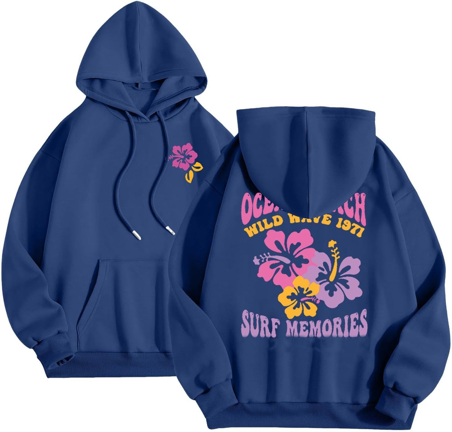 Cute Preppy Pink Hoodie for Teen Girls - Trendy 2024 Style!