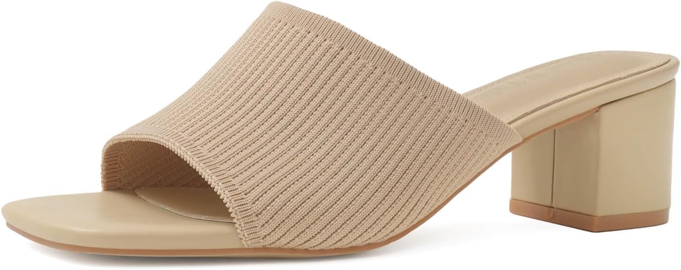 Shoe'N Tale Heeled Sandals for Women - Stylish Open Toe Mules