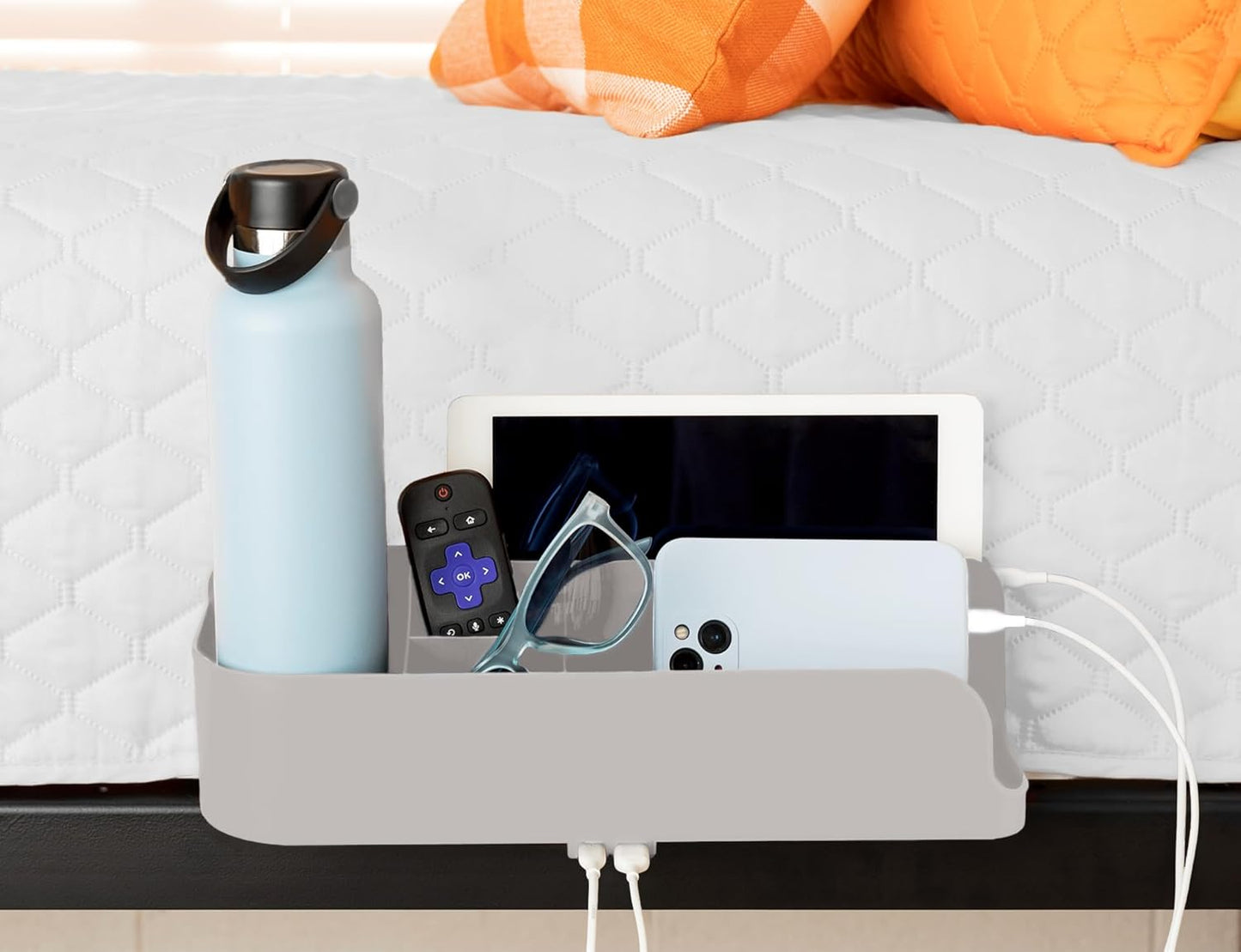 Squirrel Gray Bedside Perch: Perfect for Small Spaces & Dorms