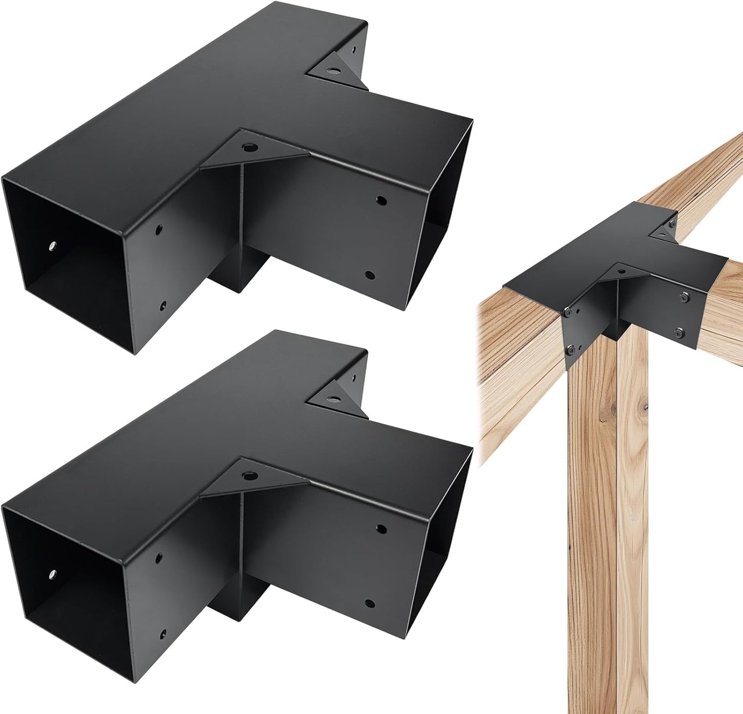 4-Way Pergola Brackets Kit for 4in x 4in Lumber - DIY Project
