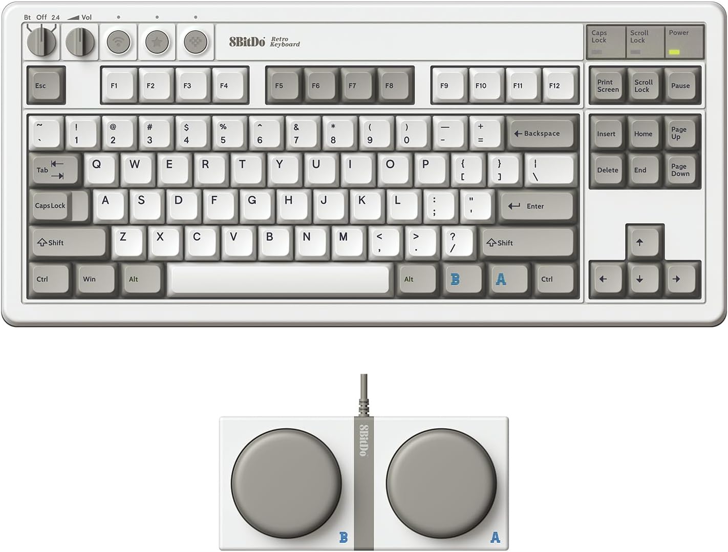 8BitDo Retro Mechanical Keyboard: Hot Swappable Gaming Keyboard