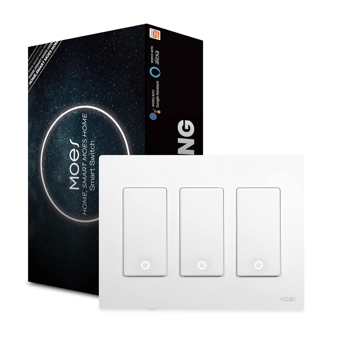 MoesGo 2nd Generation WiFi Smart Light Switch for Home Control