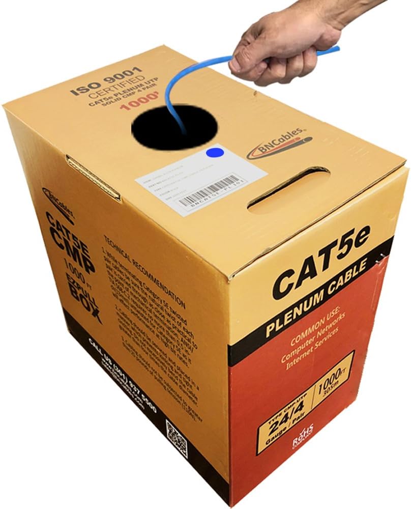 High Performance CAT5e Plenum Cable for Fast Gigabit Networks