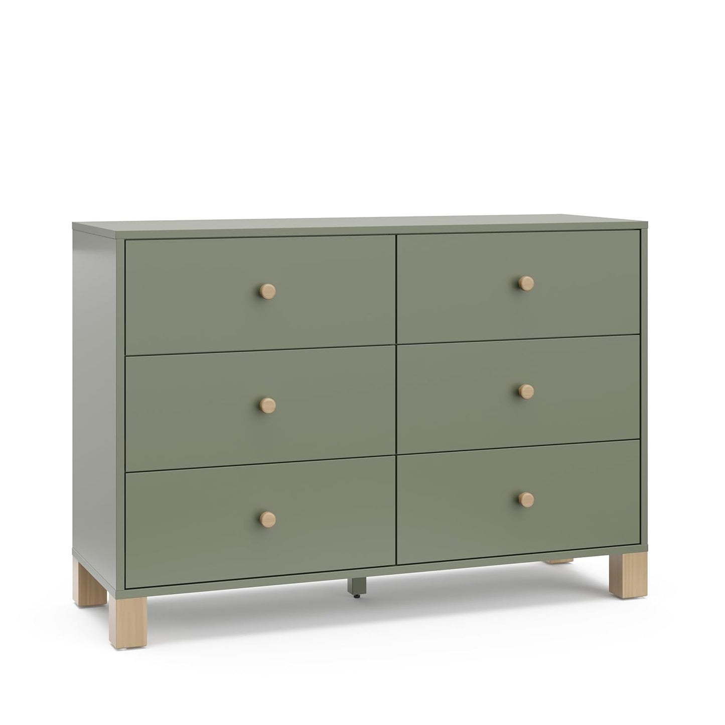 Storkcraft California 6-Drawer Double Dresser for Kids Rooms