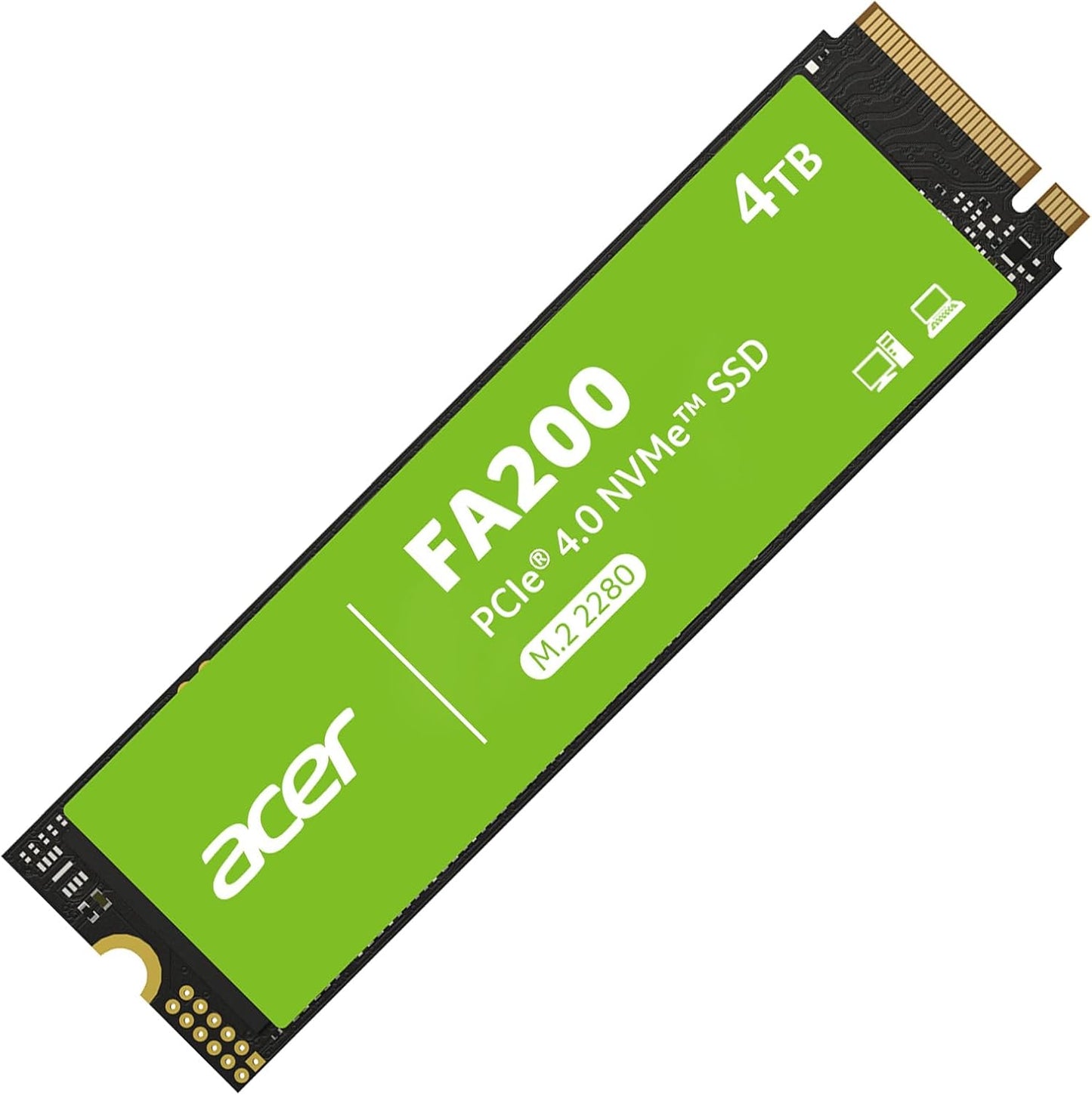 acer FA200 NVMe Gen4 SSD 4TB for High-Speed Gaming and Work