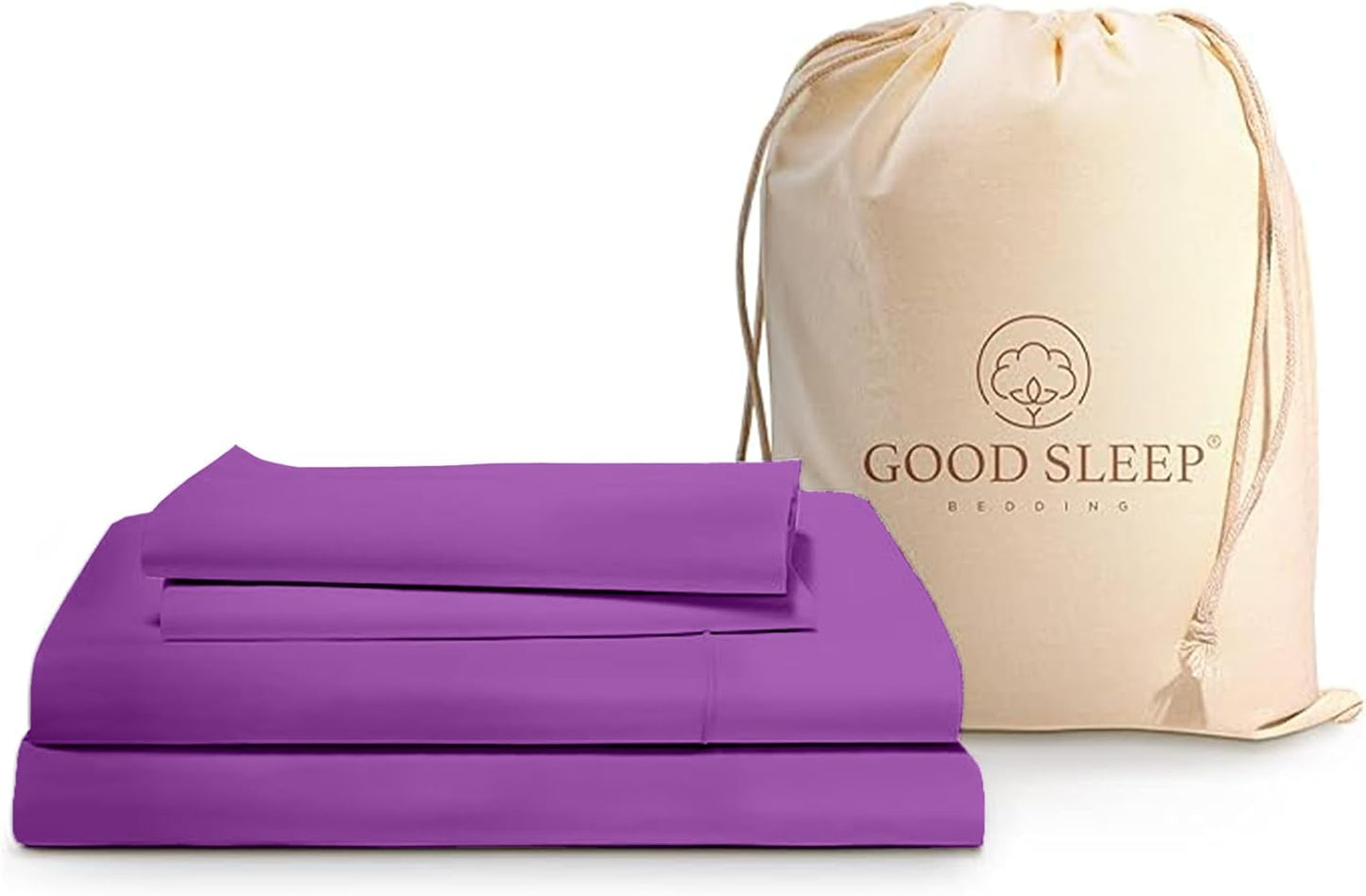 Luxurious Purple Queen Sheet Set - Egyptian Cotton Comfort