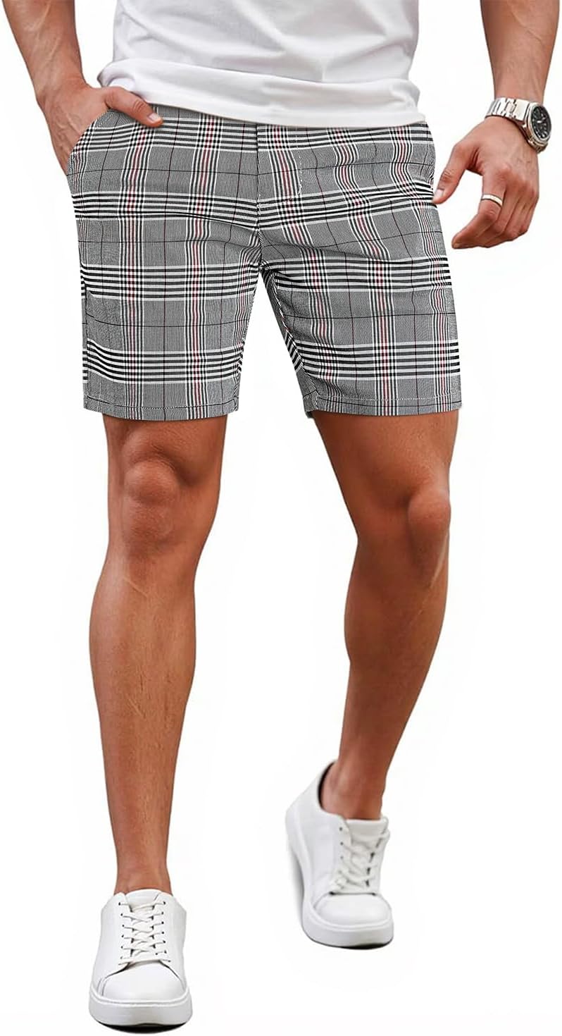 GINGTTO Mens Slim Fit Shorts for Stylish Summer Comfort
