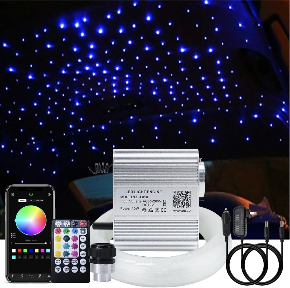AKEPO 10W Fiber Optic Lights Kit for Star Ceiling Sky Light