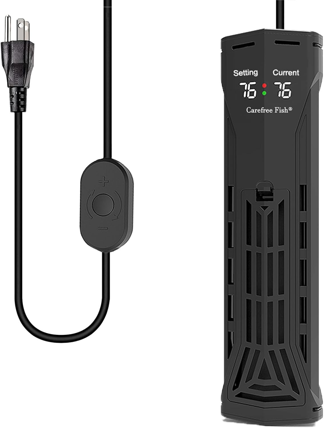 Carefree Fish Aquarium PTC Ceramic Heater with Low Water Protection