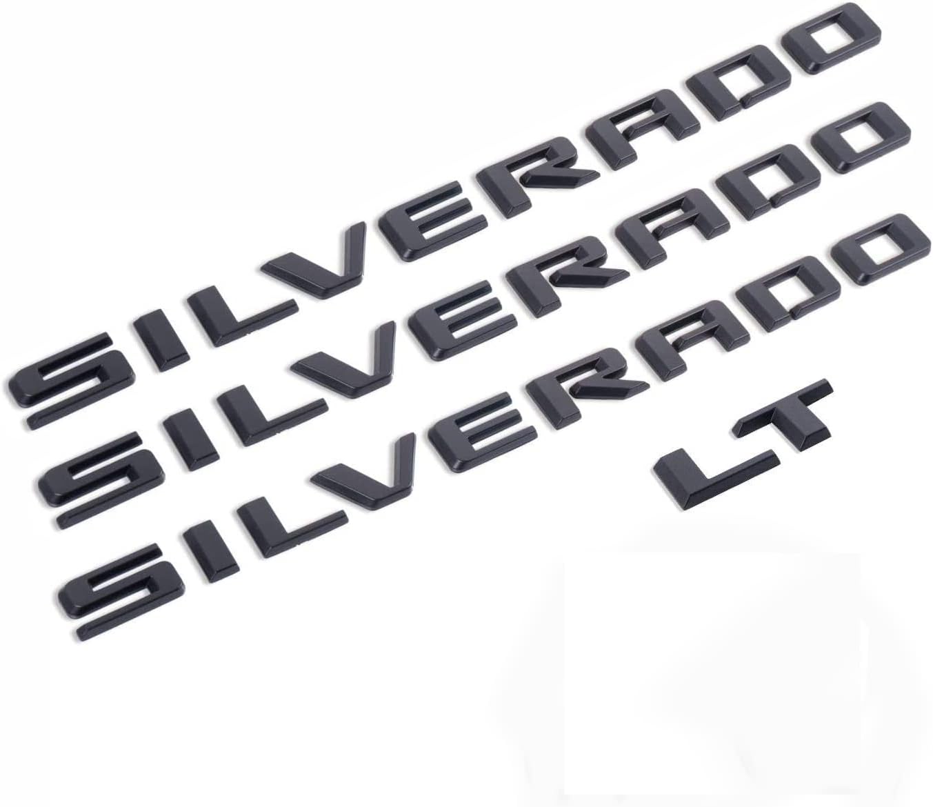 2019-2025 OEM Silverado Plus LT Emblems 3D Letters Badges