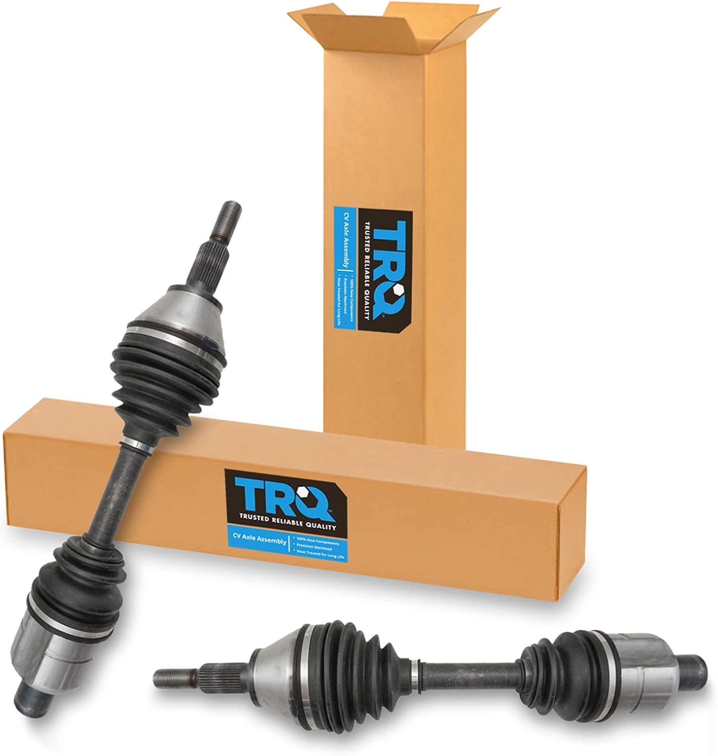 TRQ Front Driver and Passenger Side CV Axle Assembly Set for Ram