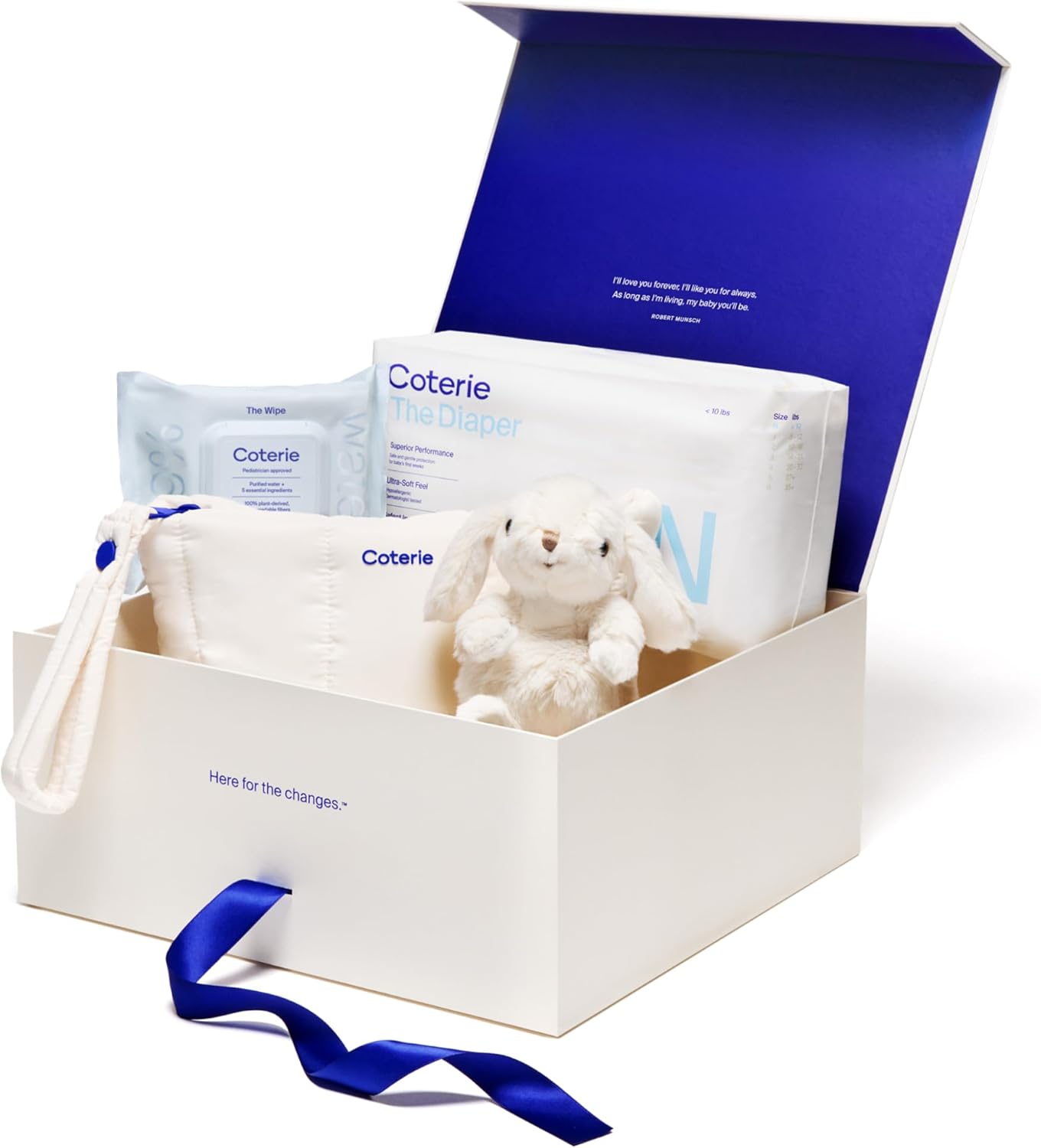 Coterie Newborn Gift Set with Diapers and Baby Wipes Essentials