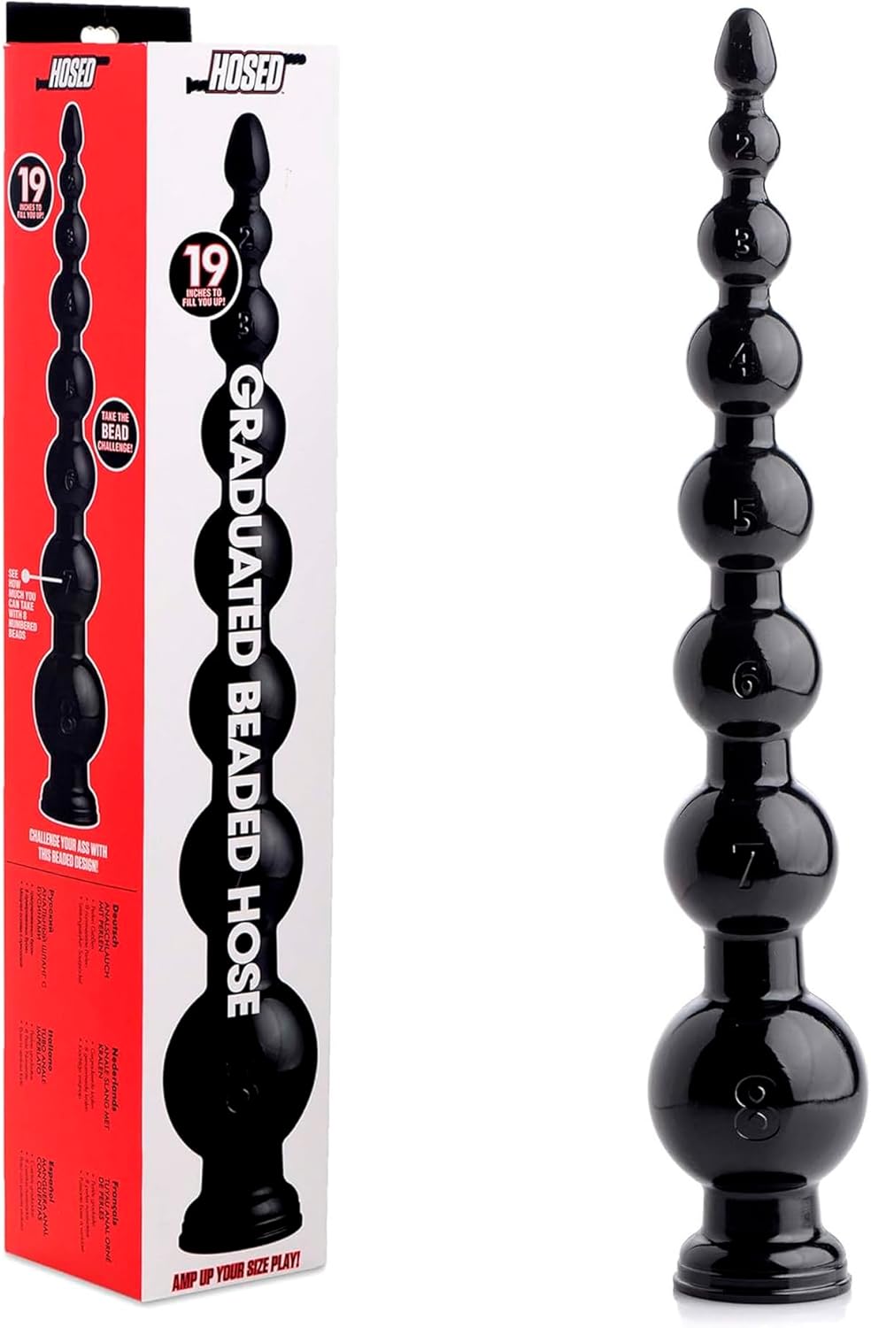 19 Inch Graduated Bead Anal Snake for Ultimate Pleasure