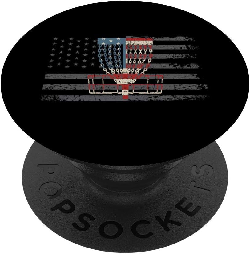 Patriotic Disc Golfer PopGrip