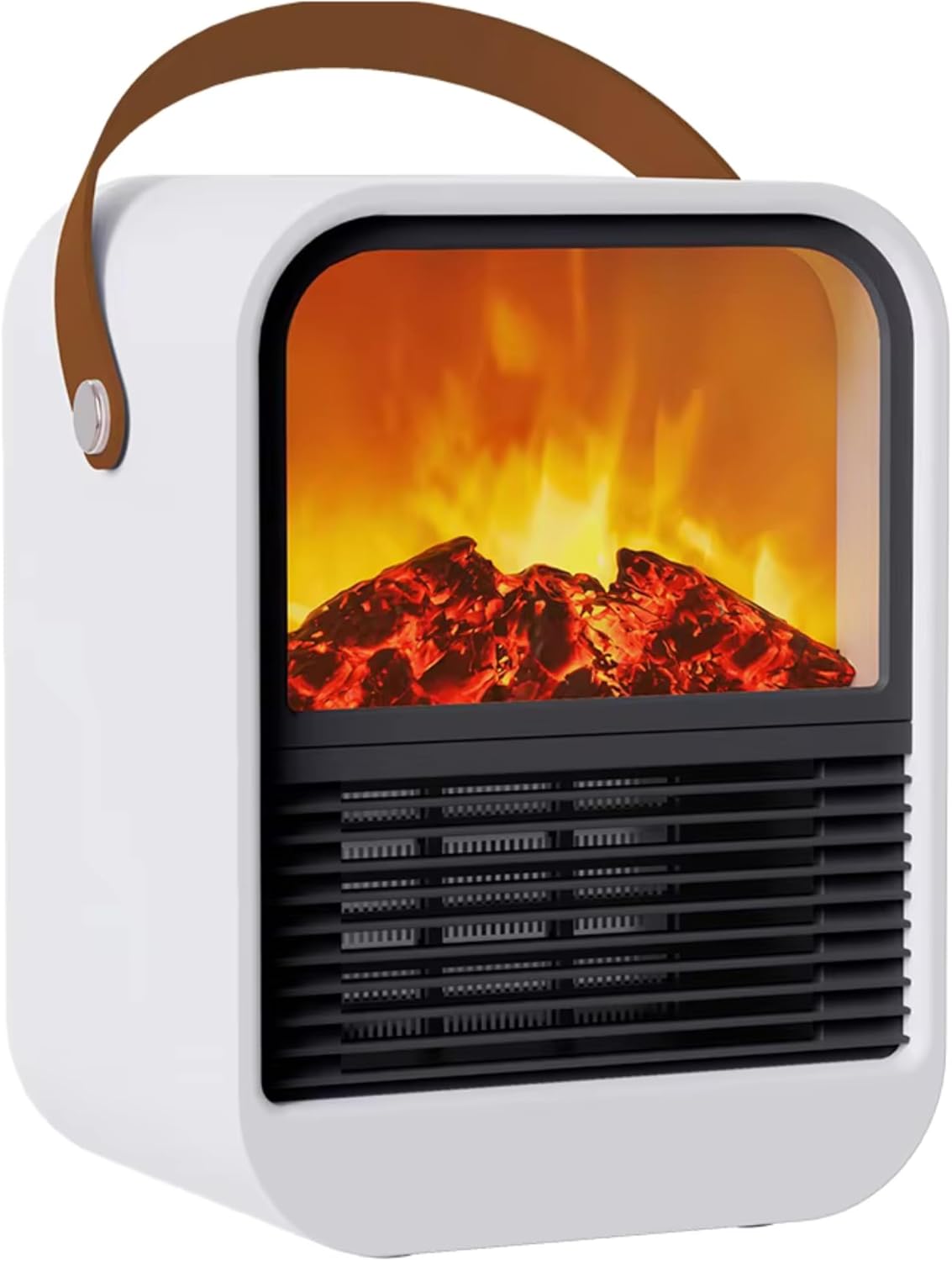 KORUA Small Space Heater Fan: Cozy Fire Simulation