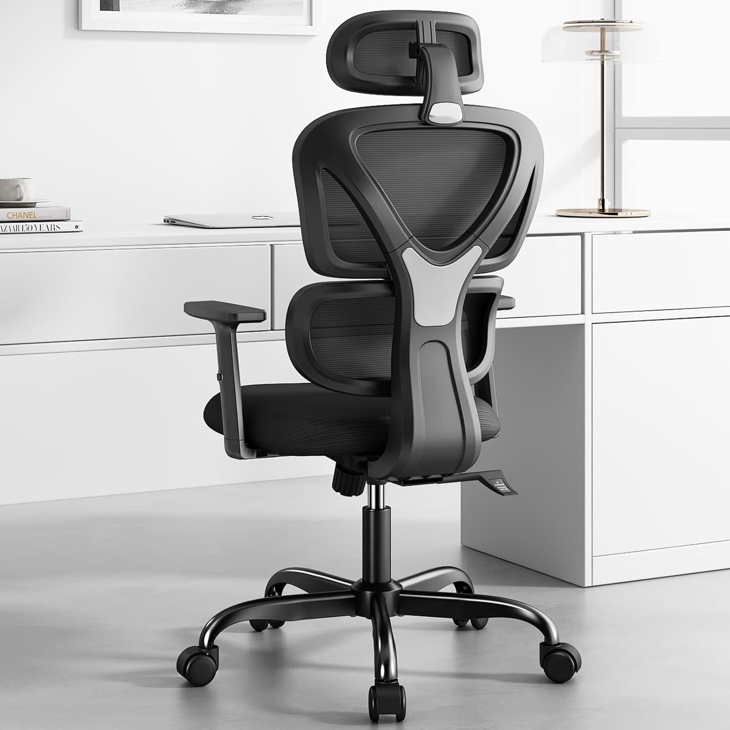 Sytas Ergonomic Mesh Office Chair - Lumbar Support & Headrest, Tilt Function