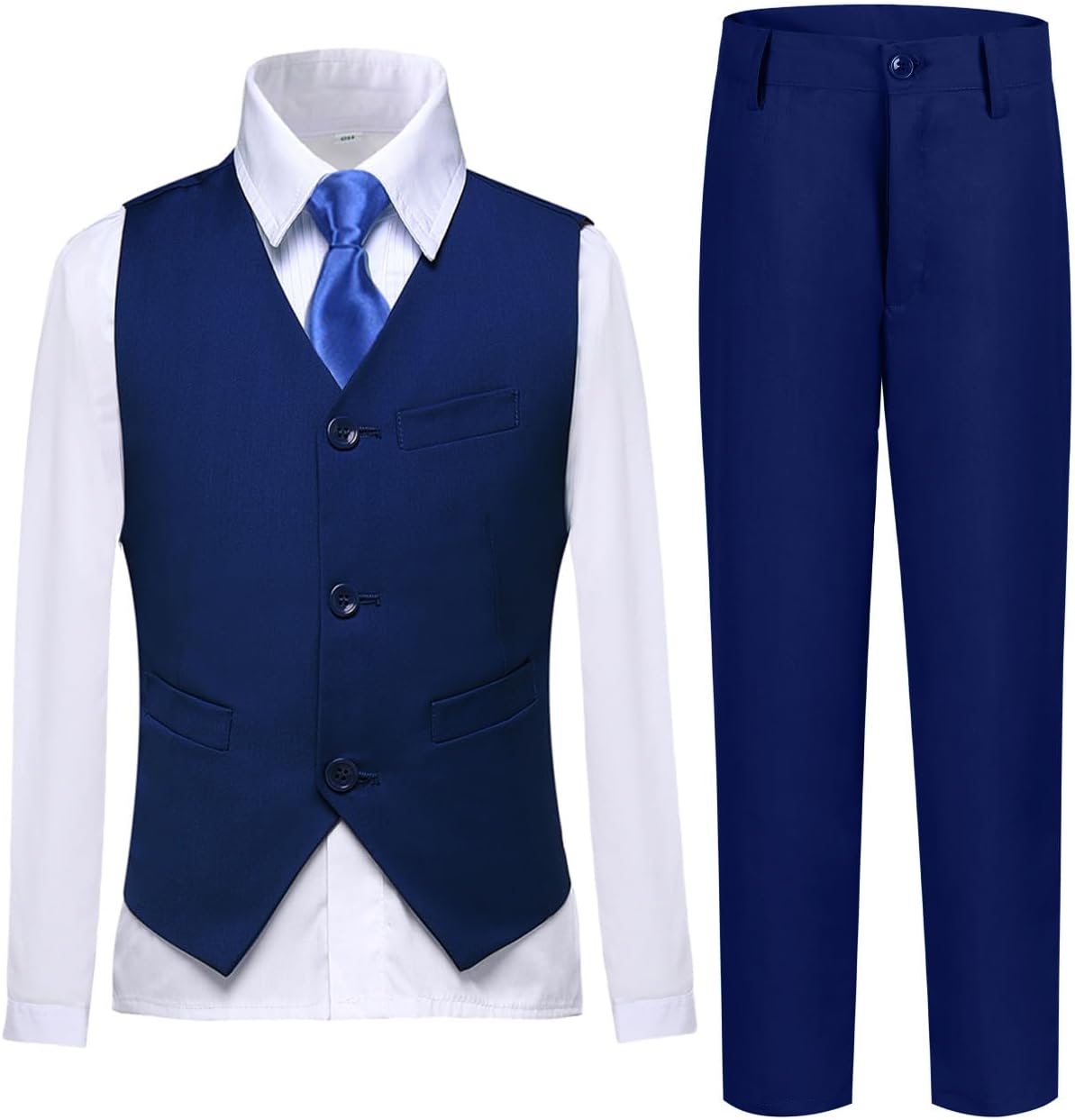 Boys Vest Set Formal Dress Suits for Weddings and Events