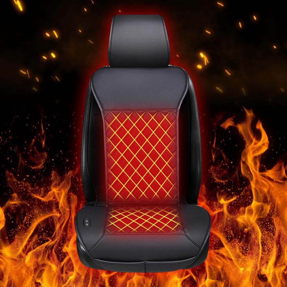 Winter-ready Seat Cushion with Full Back Support