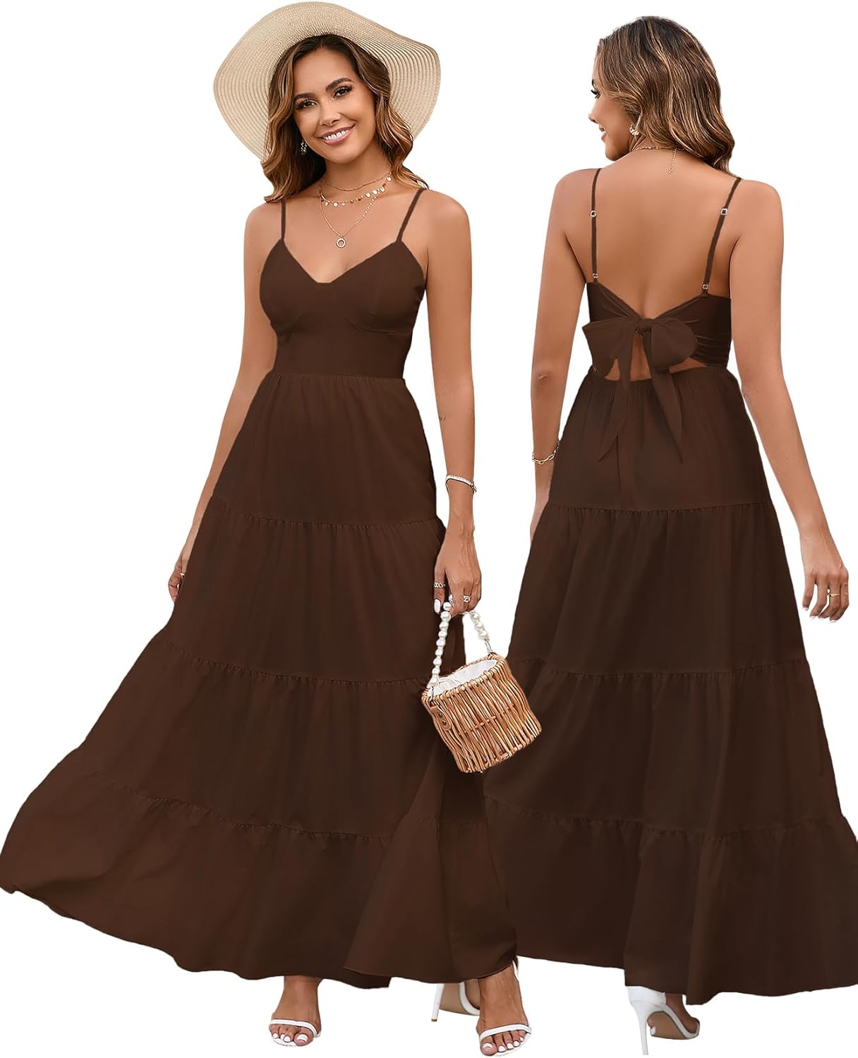 HTZMO Women Casual Summer Floral Maxi Sundress for Every Occasion