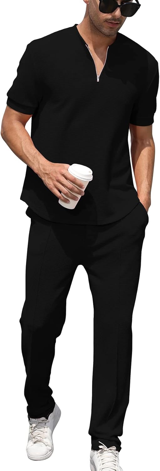 Fashion Men's Tracksuits 2 Piece Set for Casual Athletic Wear