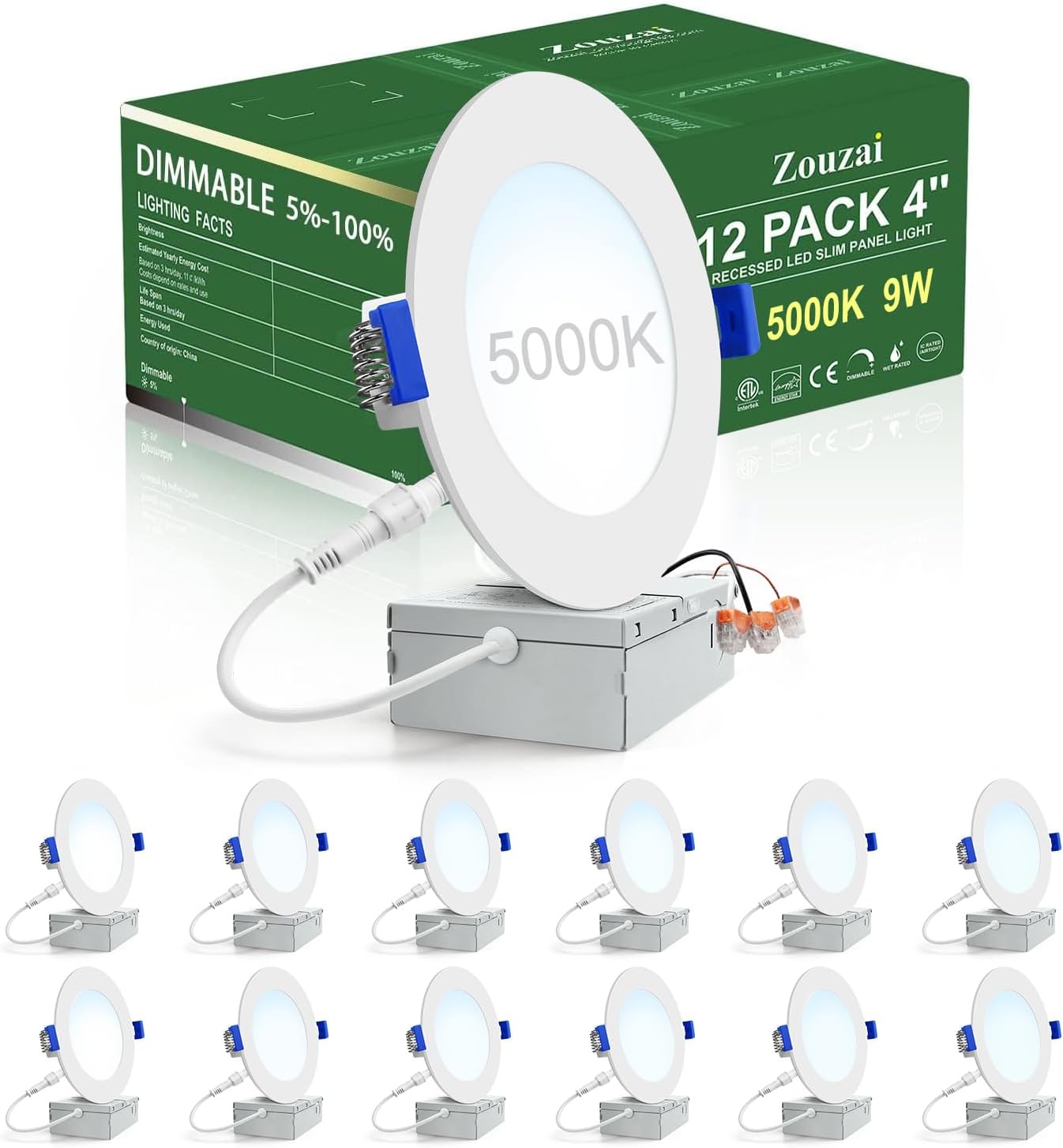 Ultra-Thin 4 Inch LED Recessed Ceiling Light for Bright Spaces