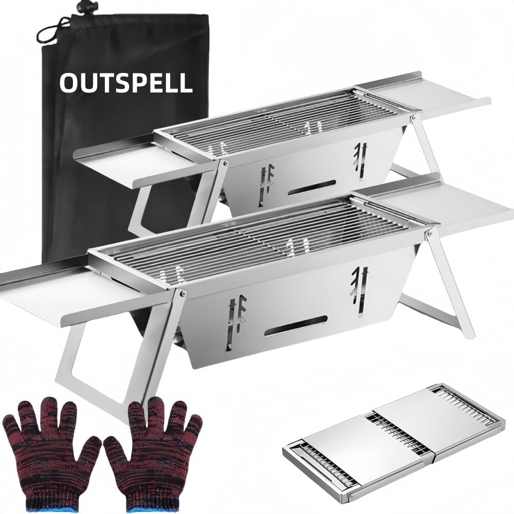 Portable Charcoal Grill for Outdoor BBQ and Camping Fun