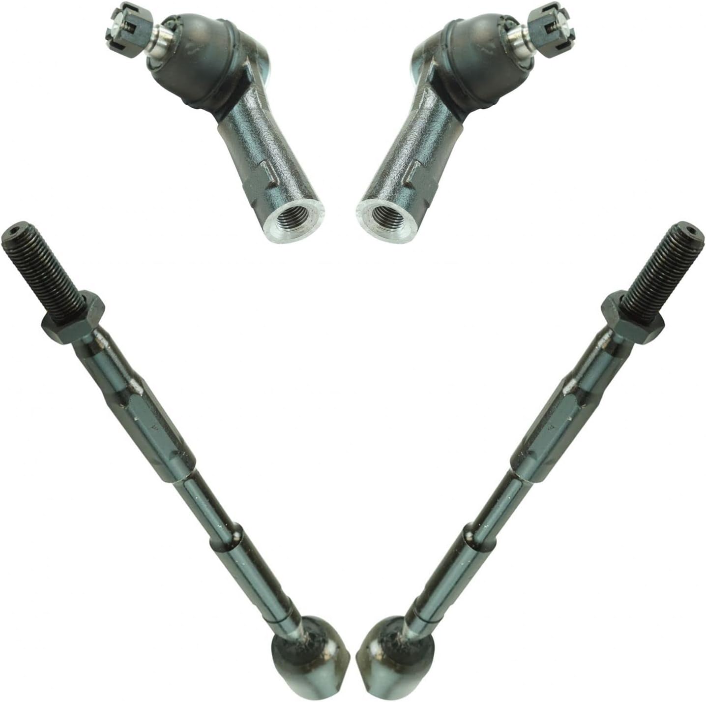 TRQ Front Tie Rod Set for 2006-2014 Honda Ridgeline Vehicles