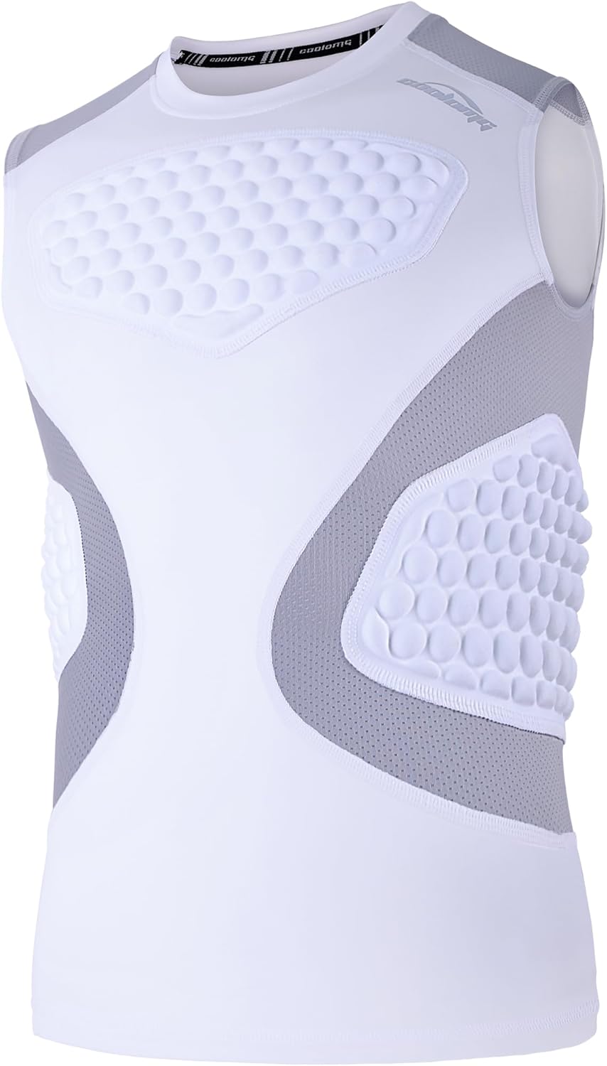 COOLOMG Mens Baseball Chest Rib Protector for Sports Safety