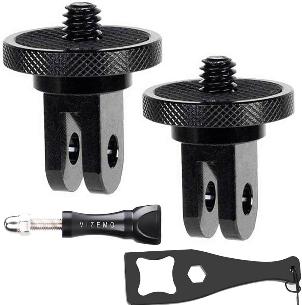 GoPro-Compatible Aluminum Tripod Mount: VIZEMO