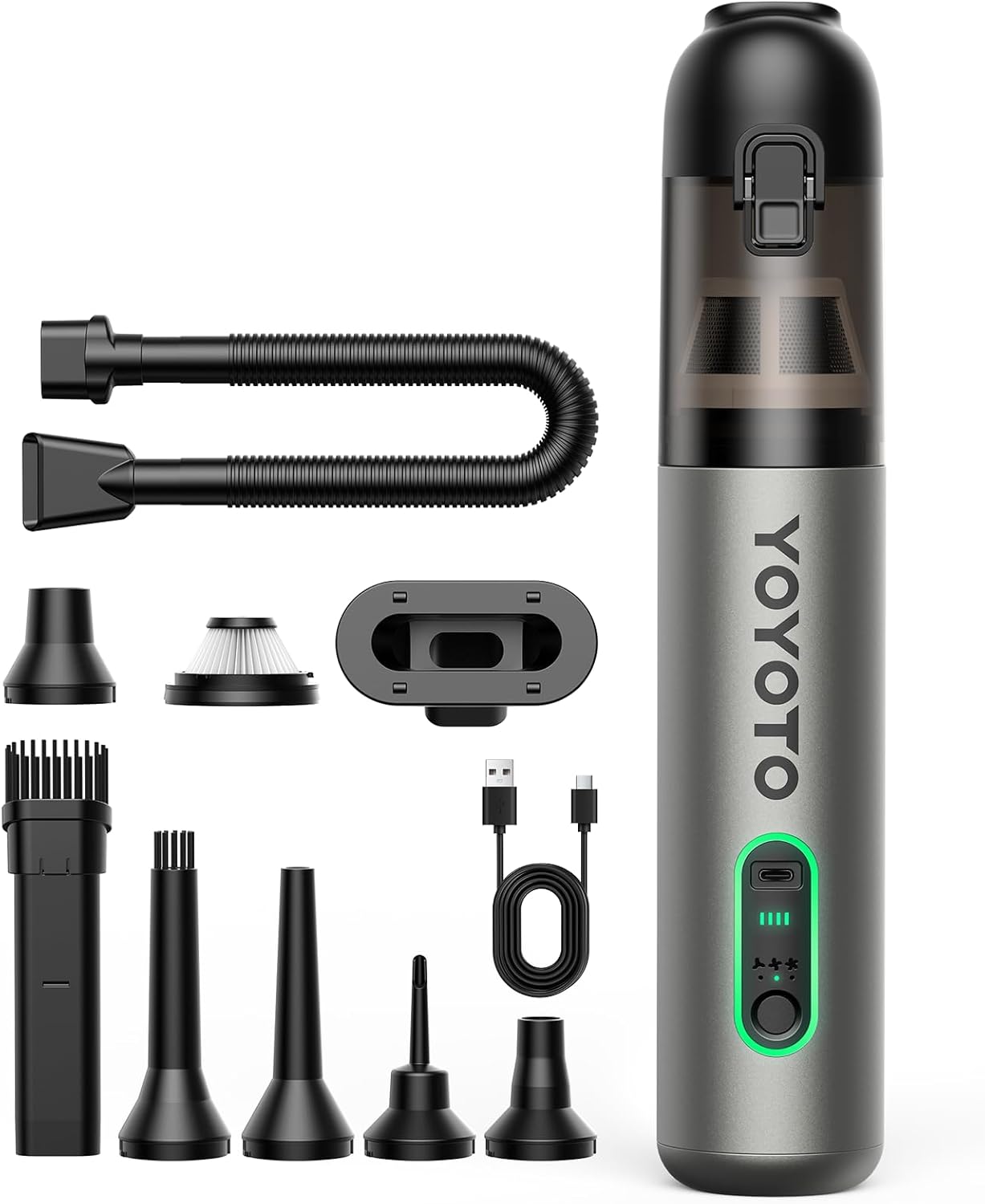 Handheld Car Vacuum with 21000Pa Suction for Ultimate Cleaning