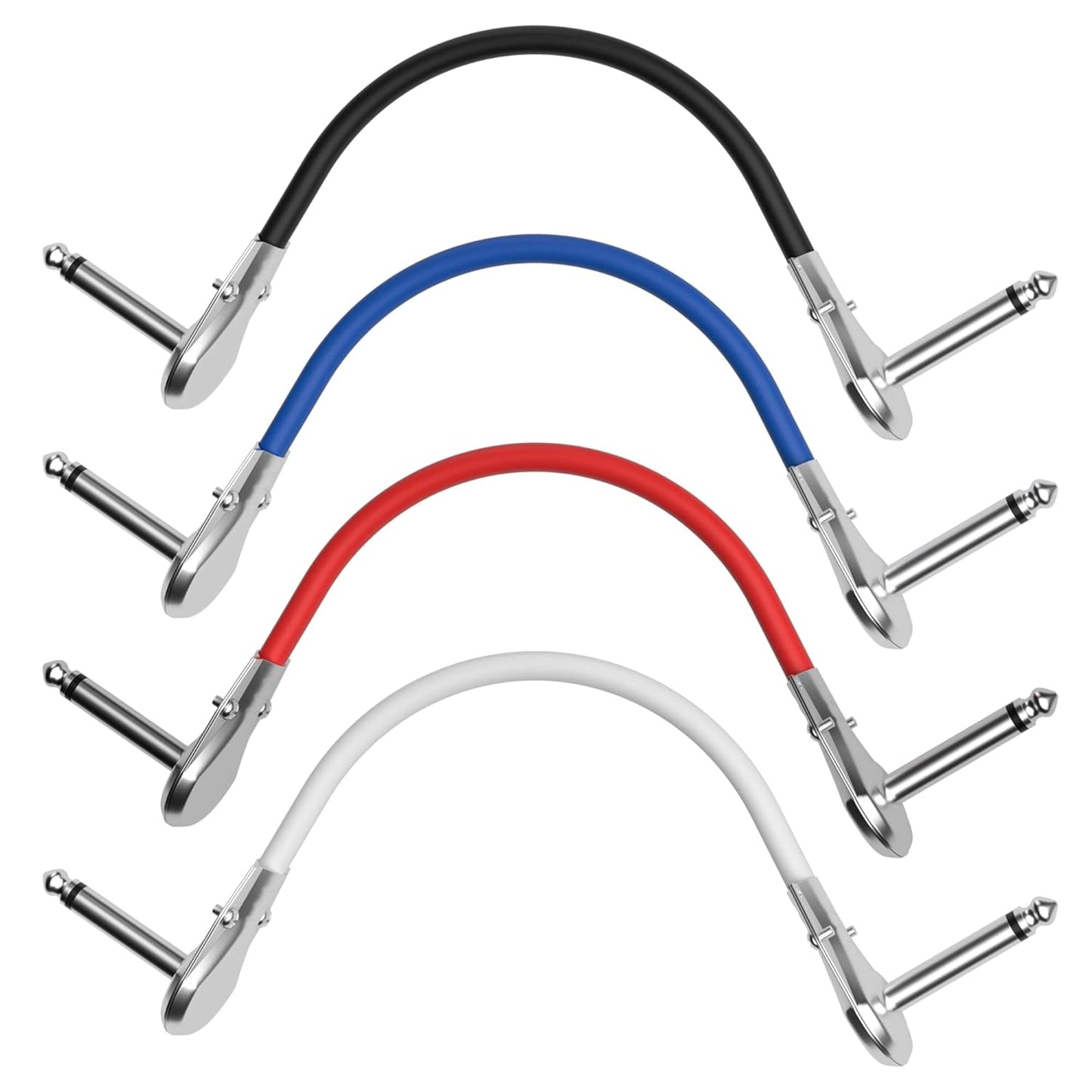 Togconn 6 Guitar Patch Cable 4-Pack for Effortless Connectivity