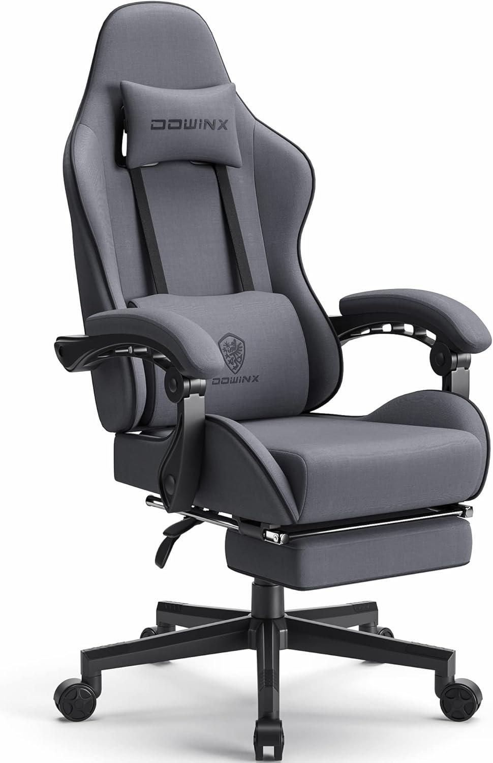 Ergonomic Massage Gaming Chair with Footrest