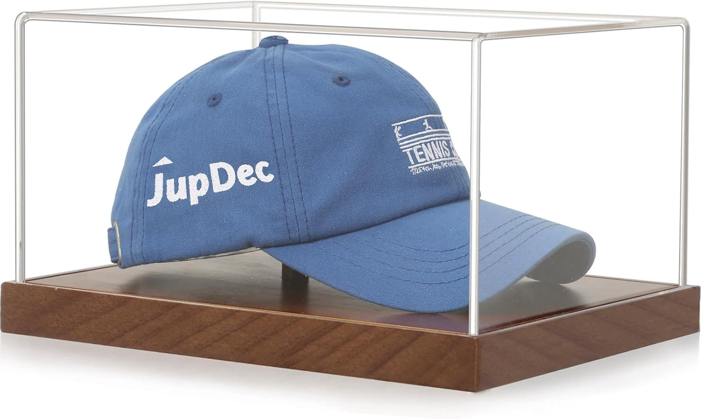JupDec Hat Display Case for Baseball Caps with UV Protection