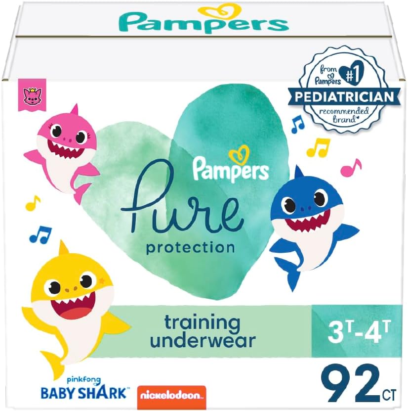 Pampers Baby Shark Training Pants - 92 Count - Hypoallergenic