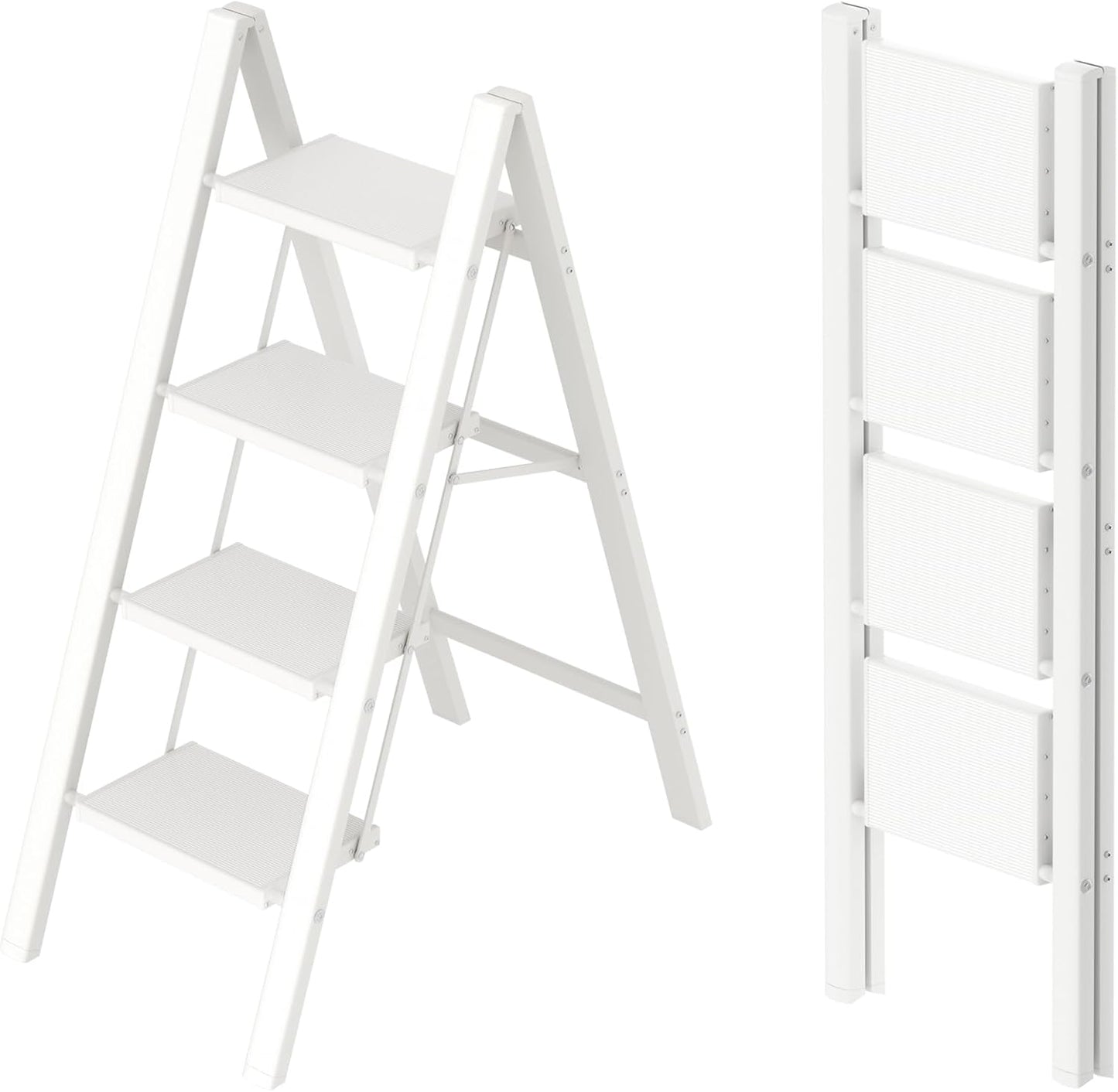 Taranta 4 Step Ladder - Lightweight Folding Step Stool for Home