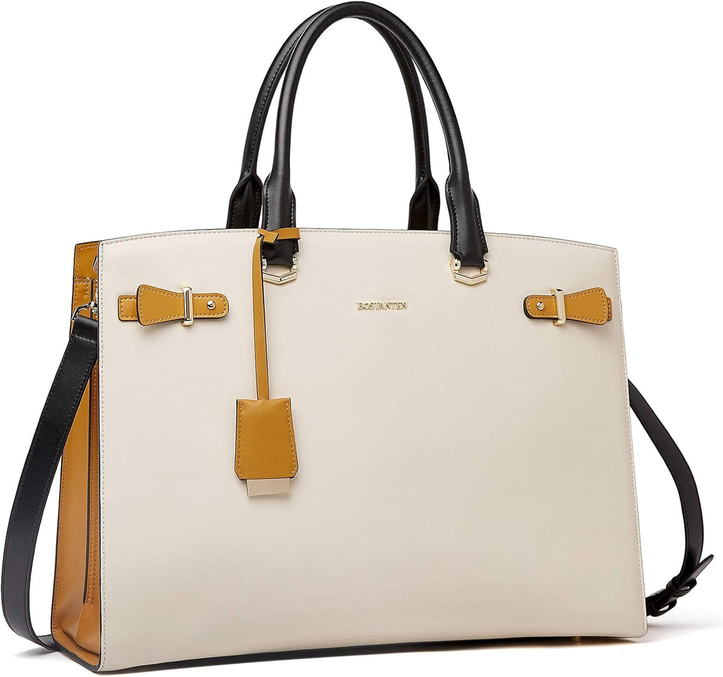 Genuine Leather Laptop Briefcase for Women - Stylish Tote Bag