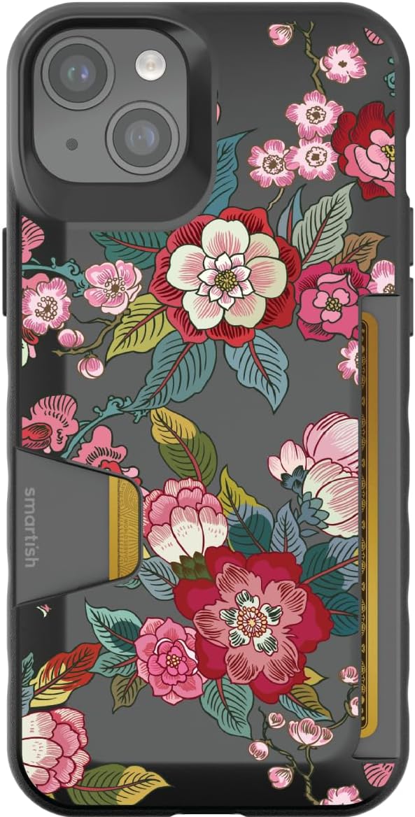 Smartish Vintage Floral iPhone 15 Plus Wallet Case - Slim & Protective