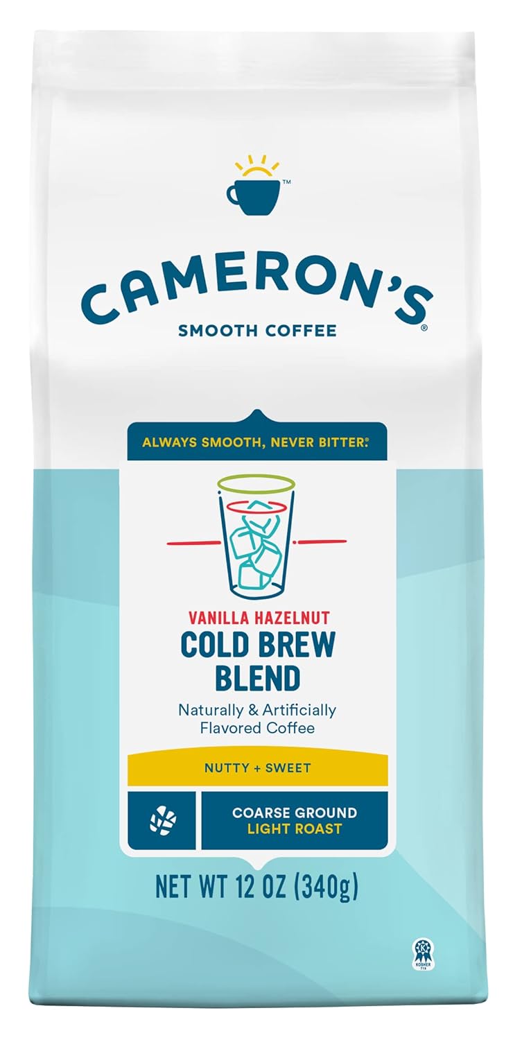 Cameron's Vanilla Hazelnut Cold Brew: Light Roast Bliss