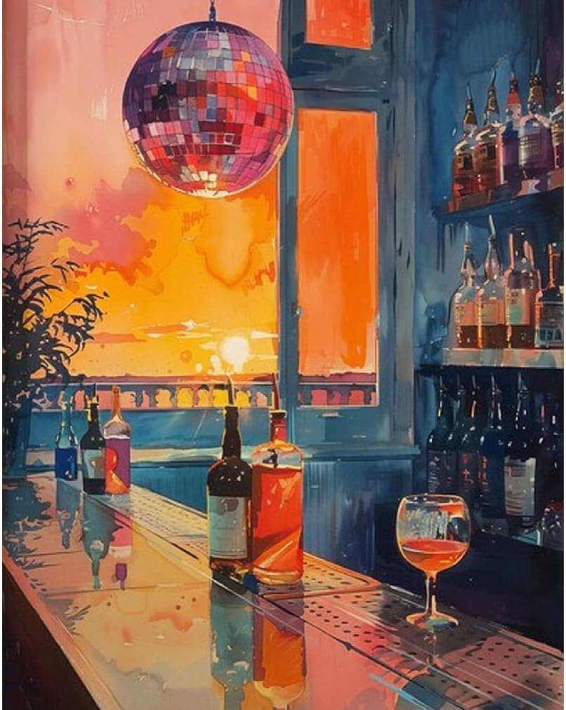 Vintage Cocktail Diamond Painting Kit | GemZono
