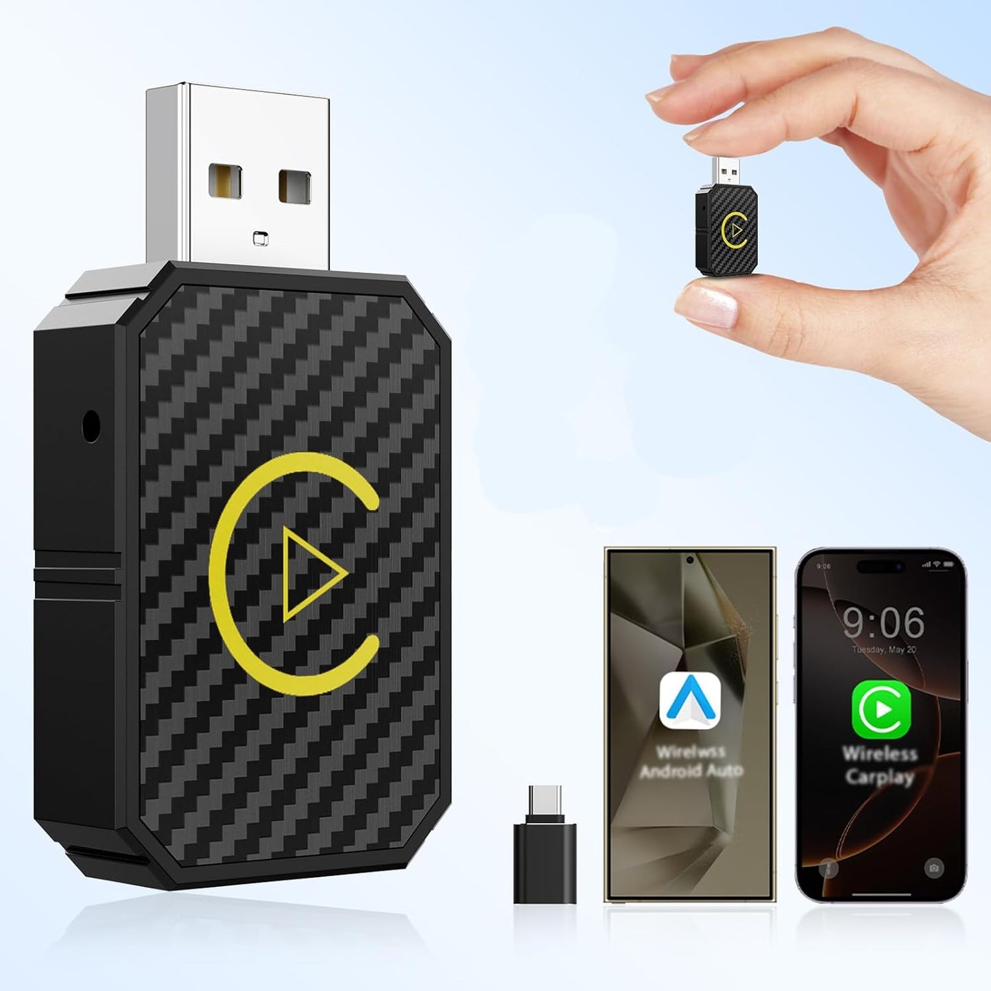 Wireless CarPlay Adapter 2024 - Plug & Play Conversion