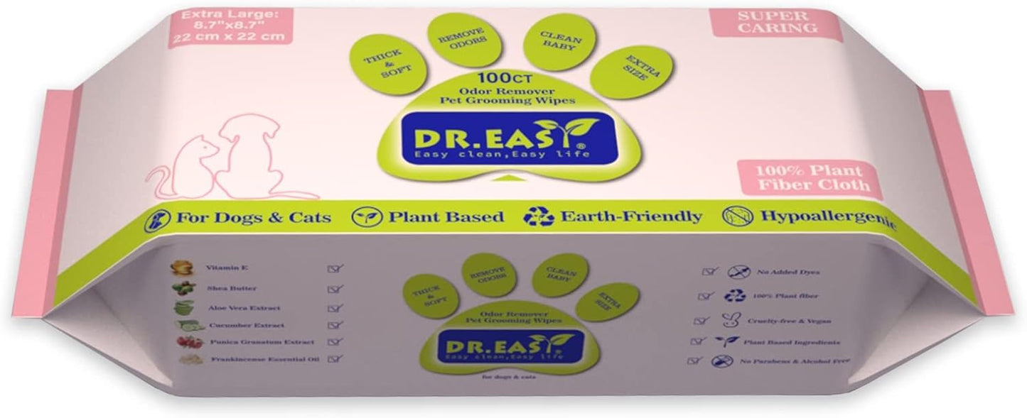 DR.EASY Pet Wipes 100ct - Care for Every Corner