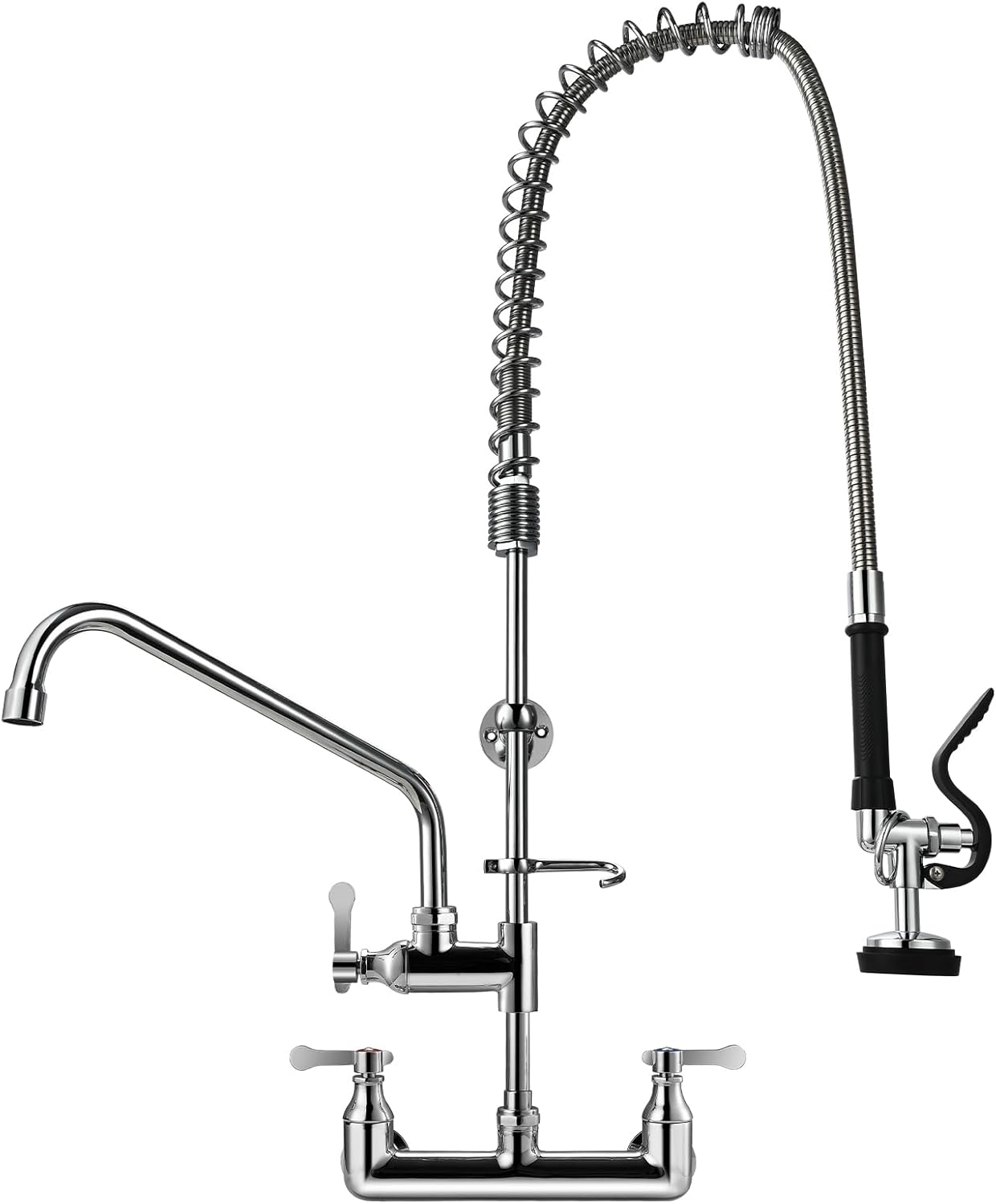 Commercial Sink Faucet with Sprayer for Restaurant Use