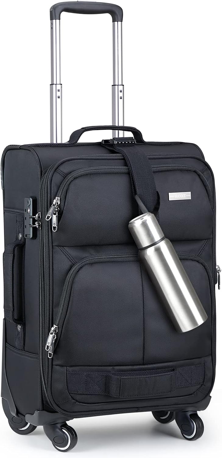 Hanke Multi-function 20 Inch Softside Expandable Luggage Suitcase