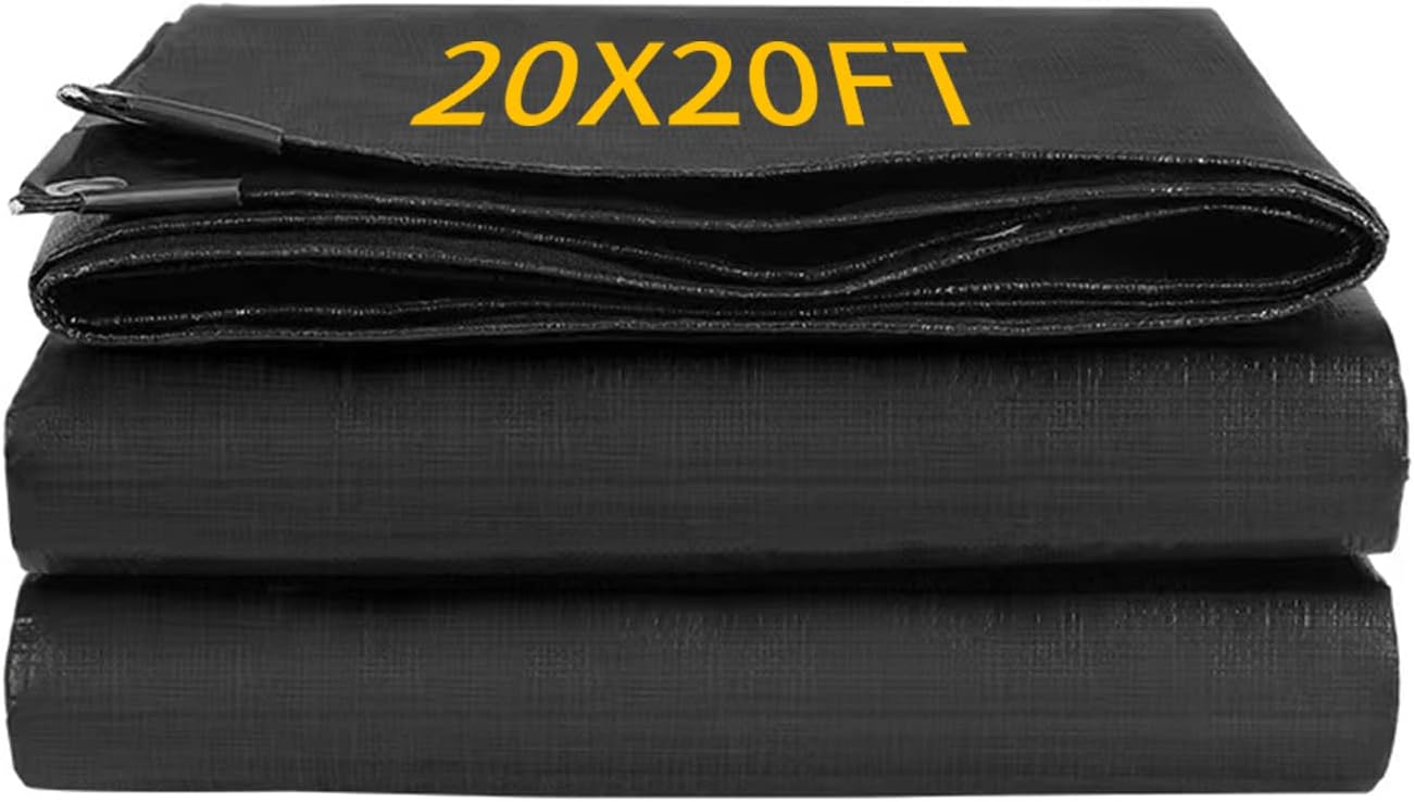 20X20FT Reinforced PE Pond Liner for Outdoor Ponds and Waterscapes